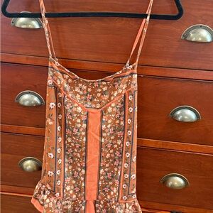 C Women's Floral Orange Top
